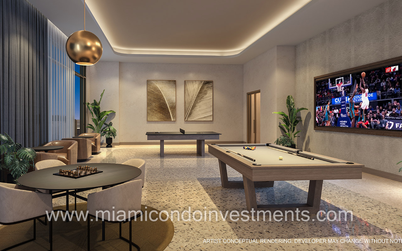 600 Miami Worldcenter game room