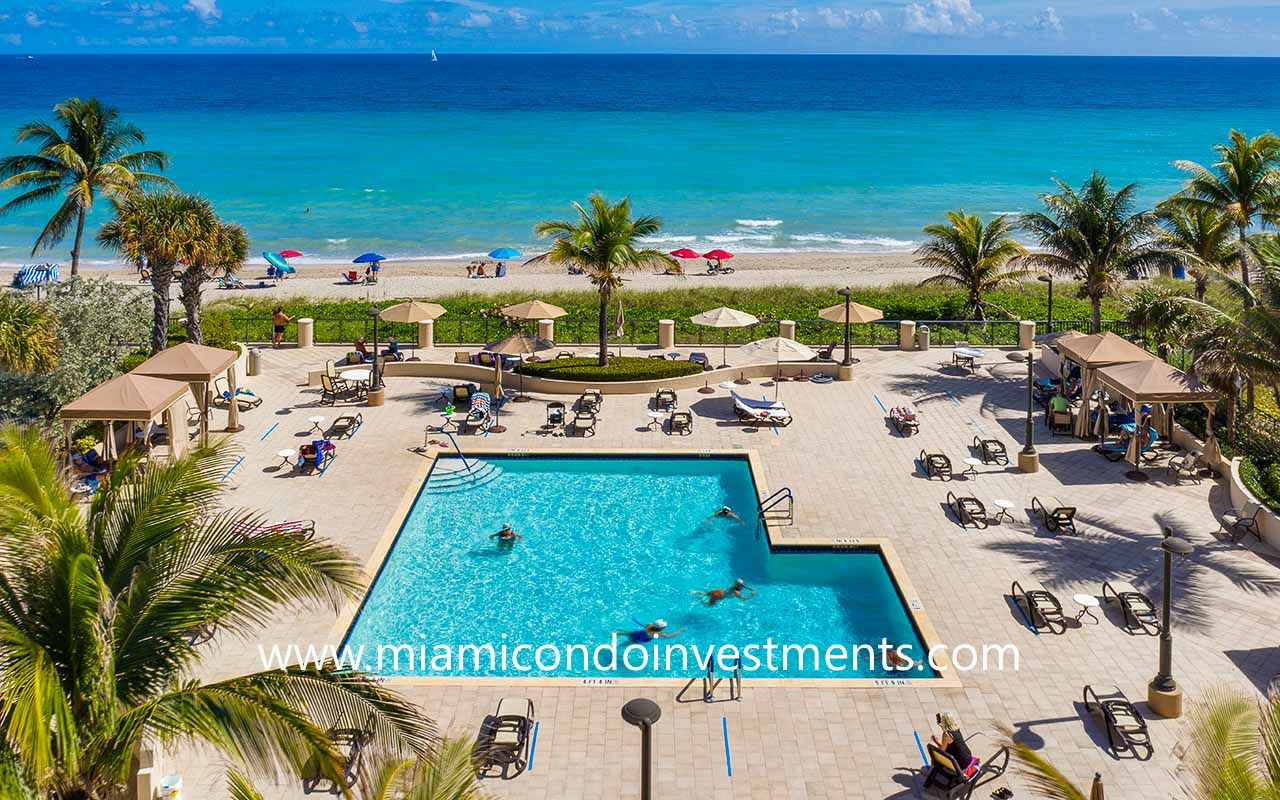 Malaga Towers Pool Deck and Ocean View