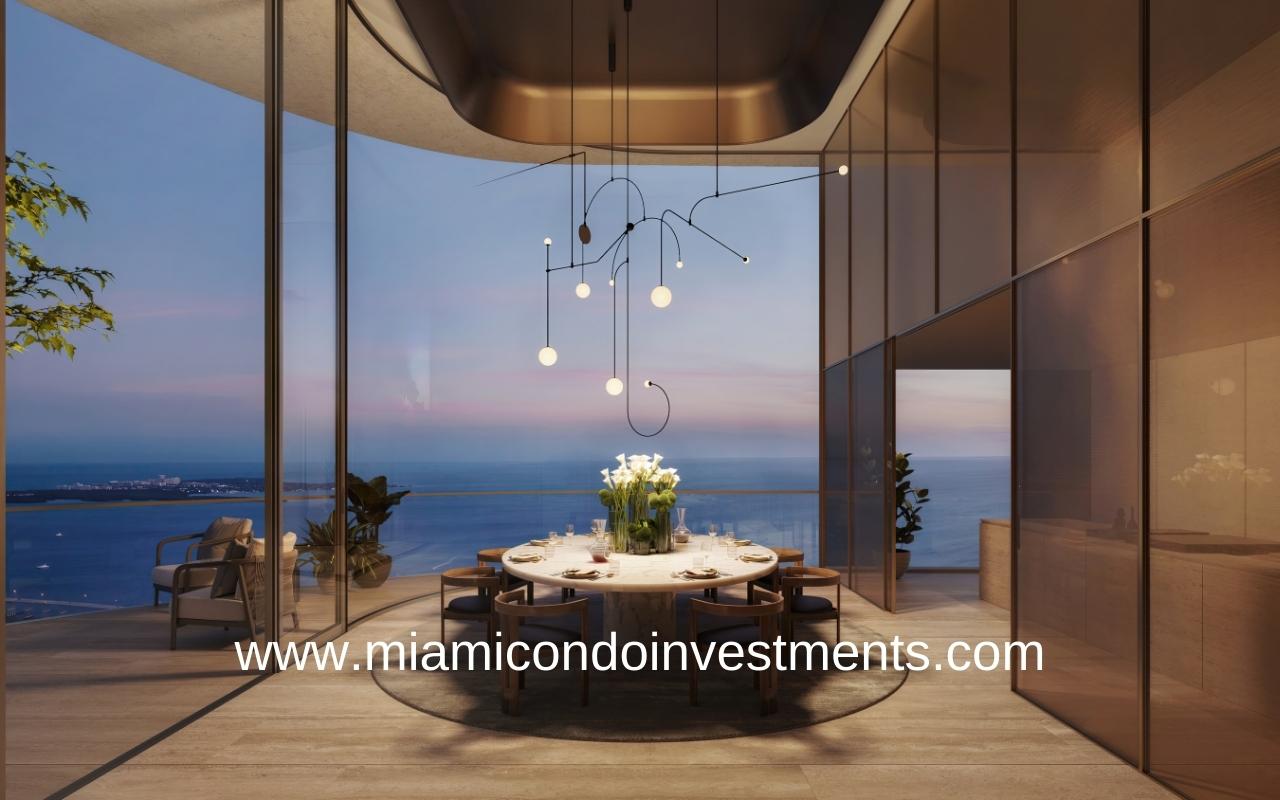 Residences at 1428 Brickell Dining Room