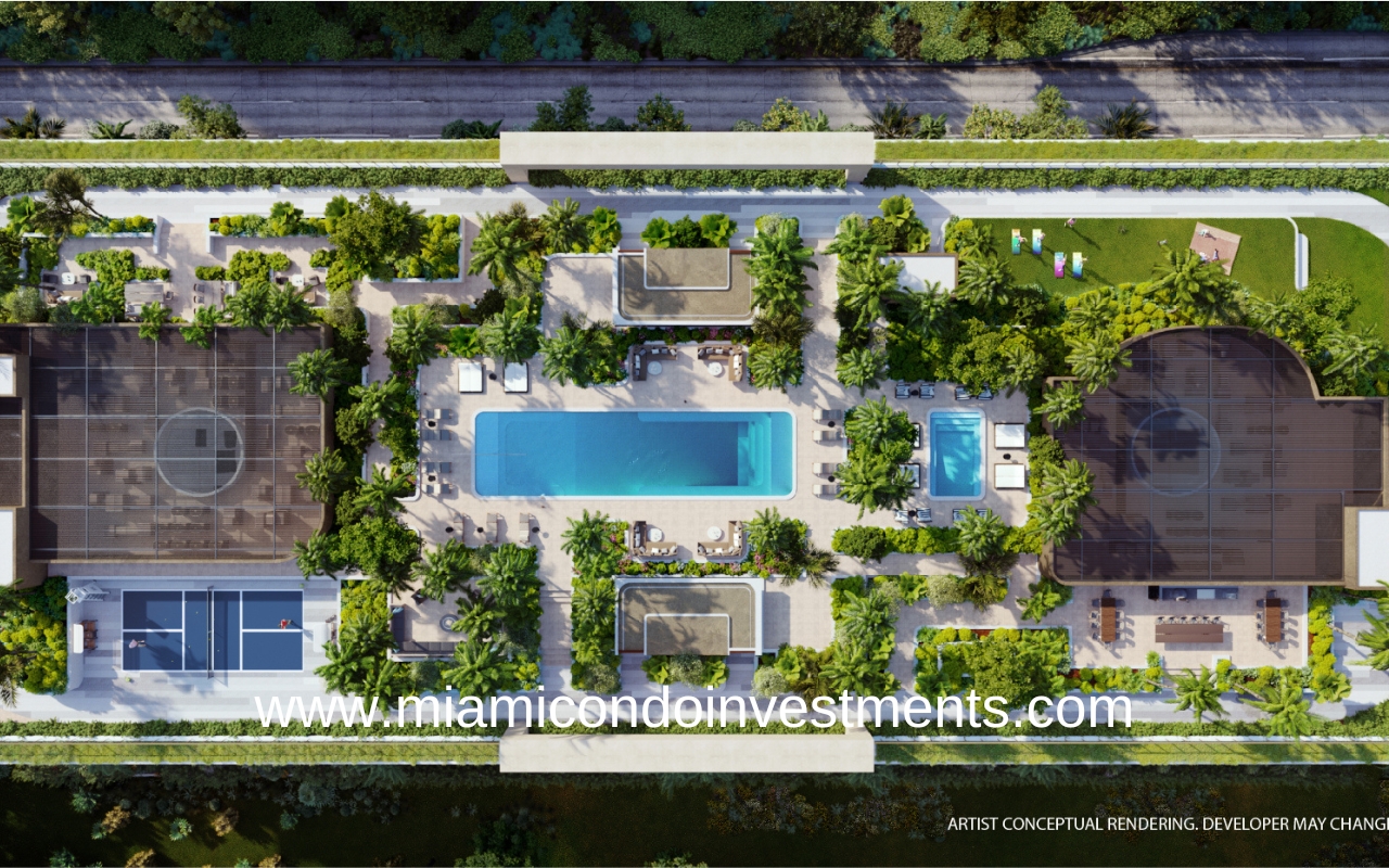 2200 Brickell Pool Deck View