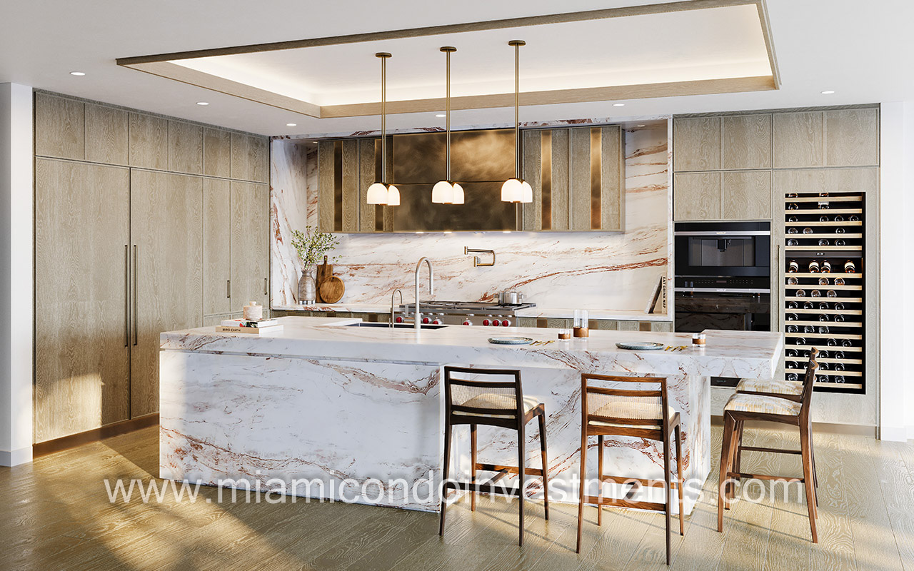 Residences at Six Fisher Island kitchen type 2