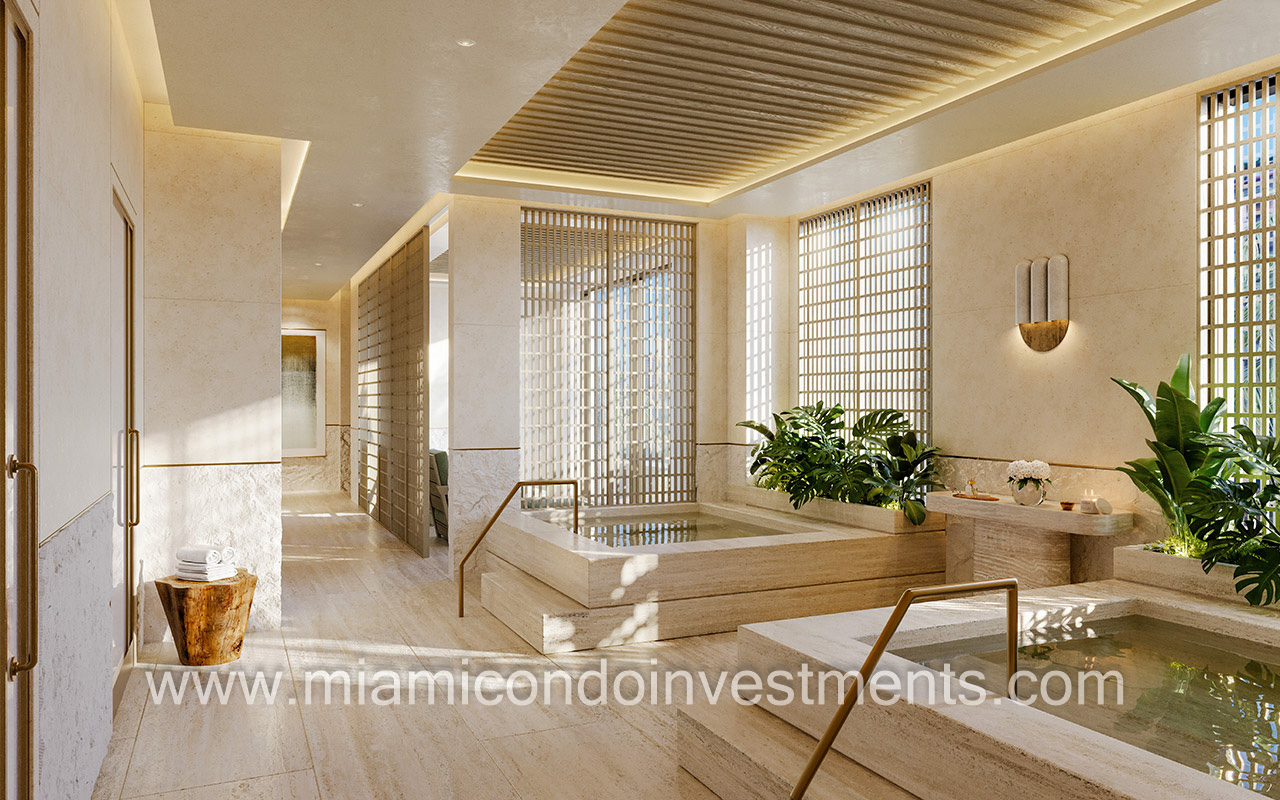 Residences at Six Fisher Island spa