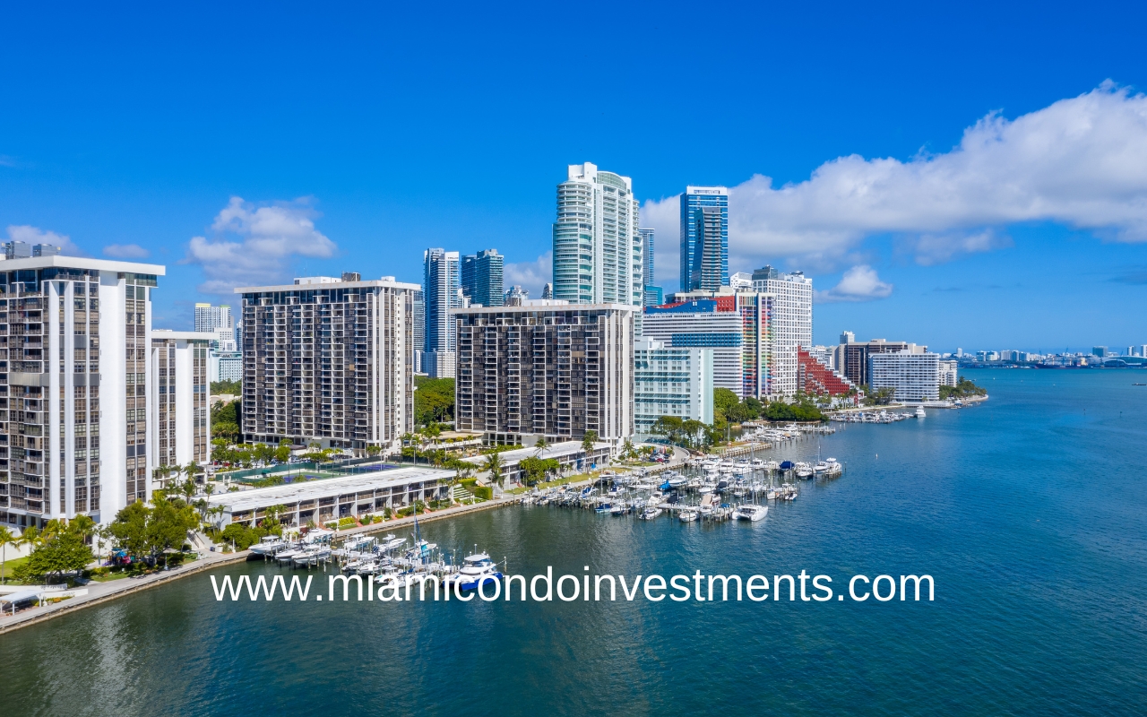 Skyline View of Brickell Place 1 Condos