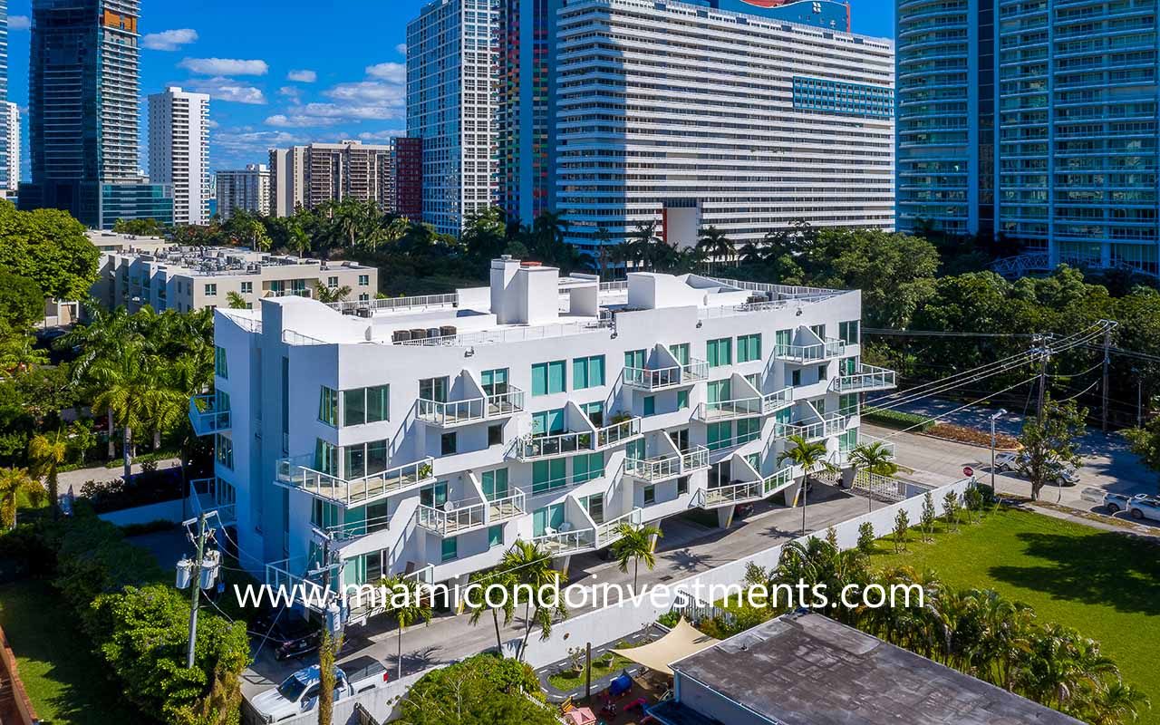 Lofts on brickell Two Aerial View