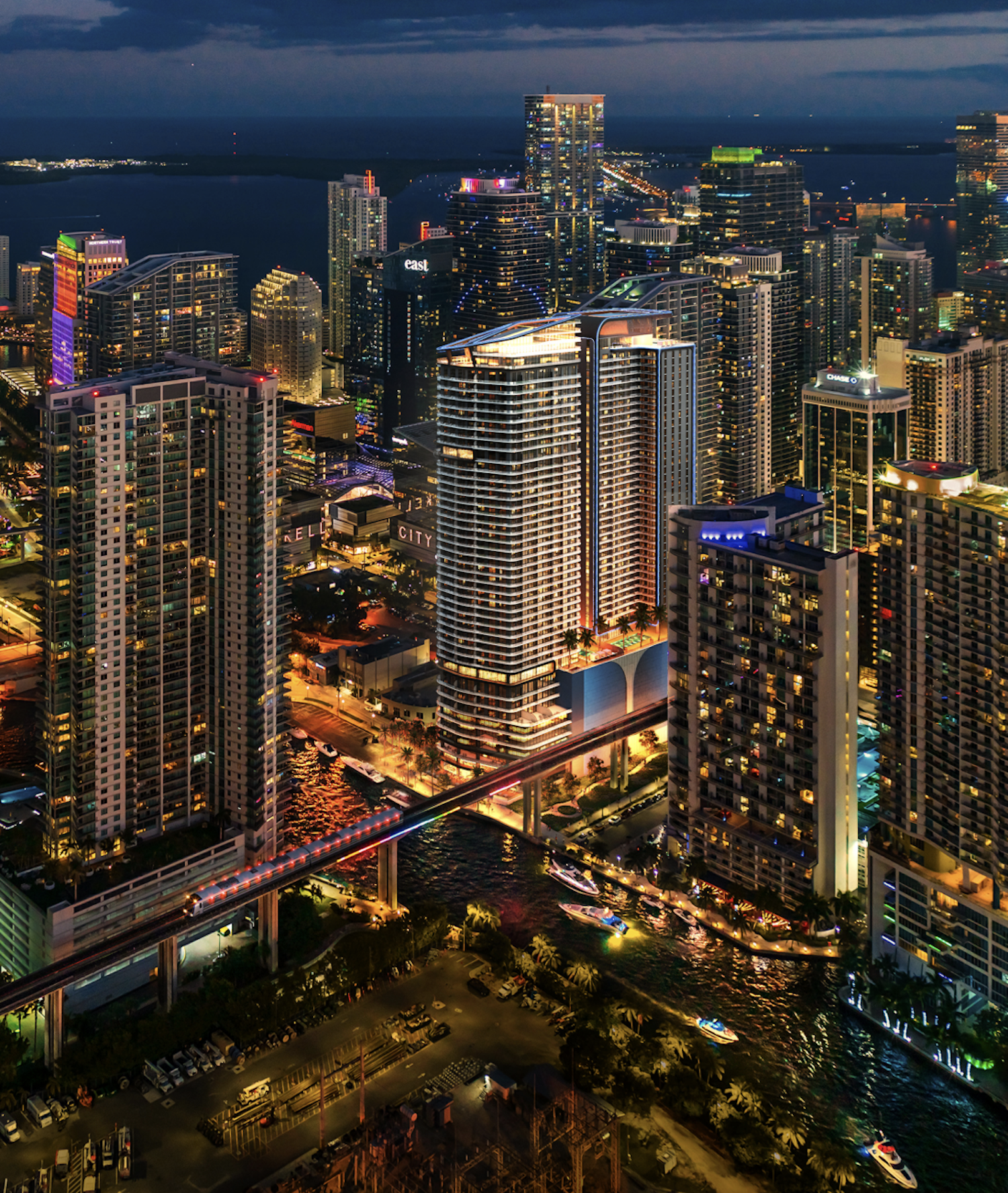 Completed Plans Submitted for the Two Tower Development One Brickell  Riverfront