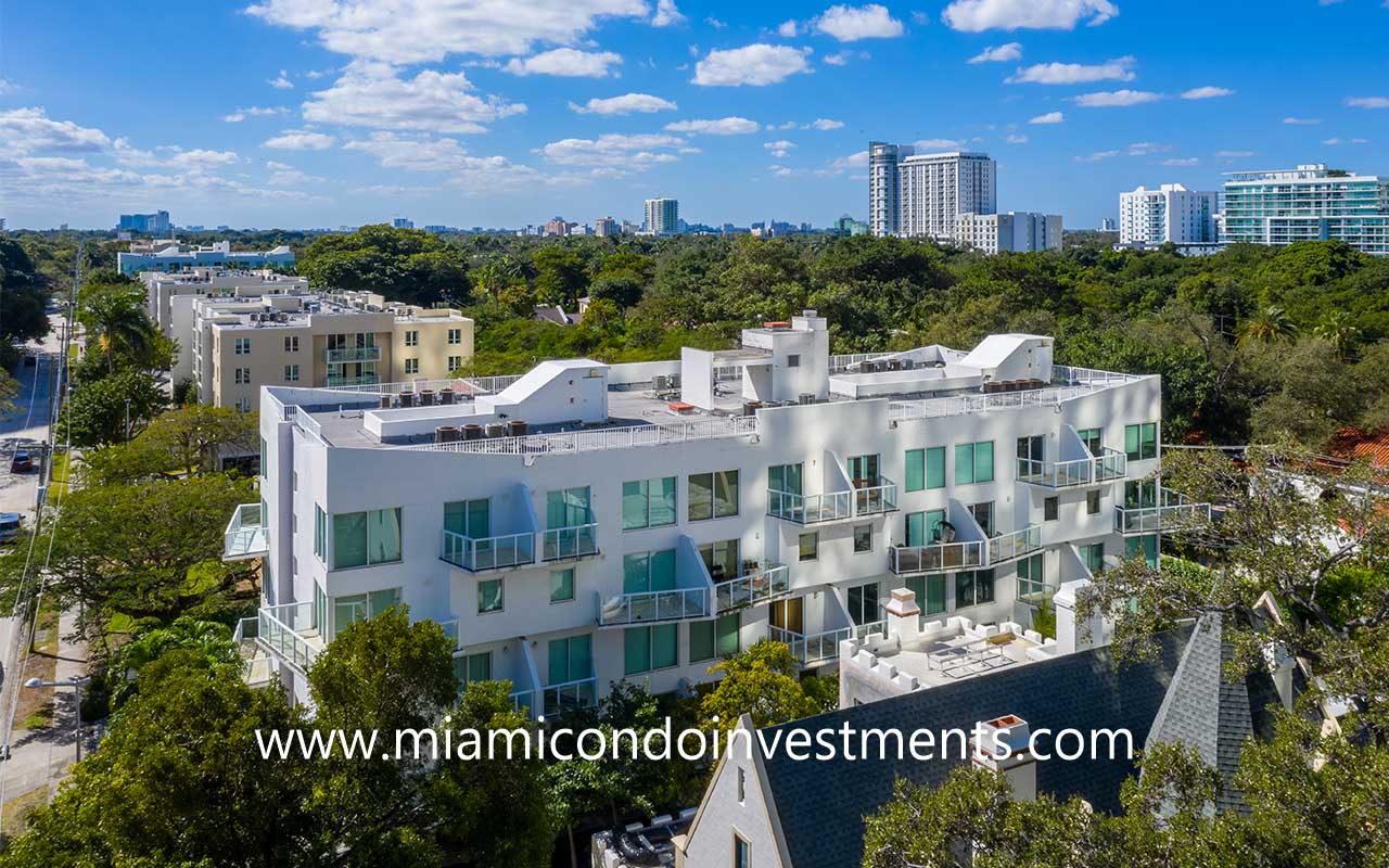 Lofts on Brickell One Drone View