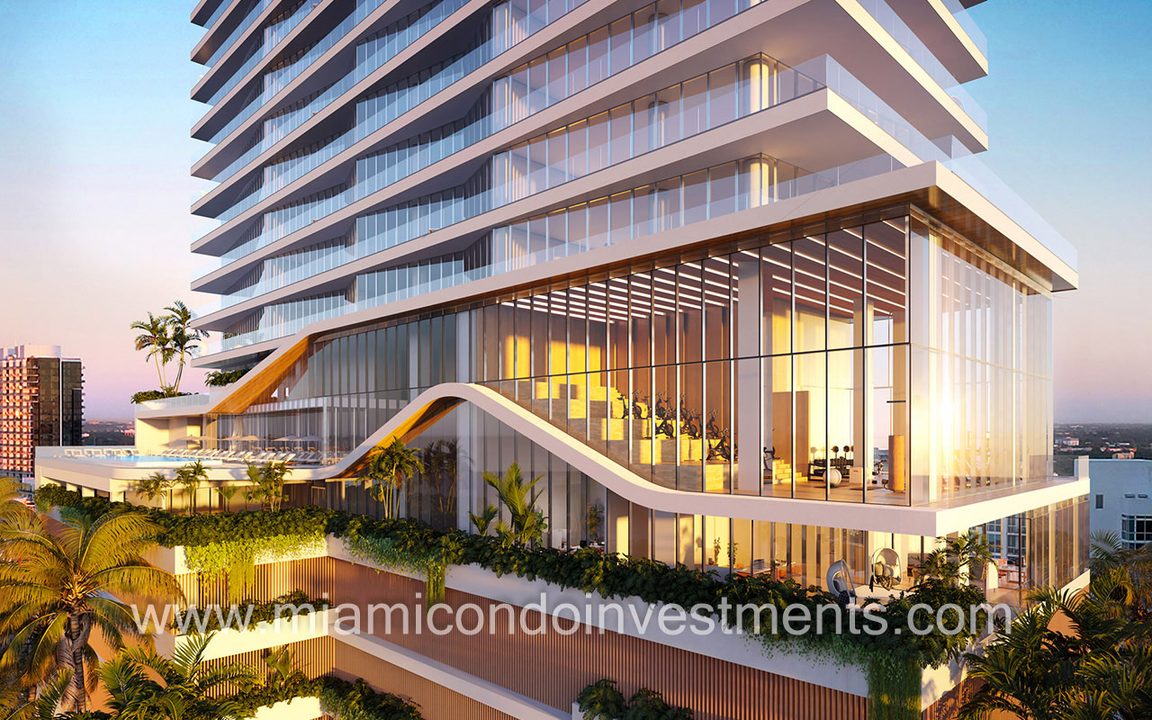Cove Miami exterior gym view