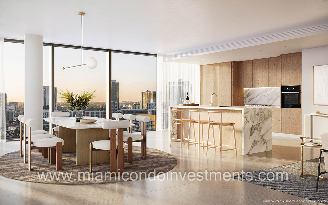 Cove Miami residence kitchen