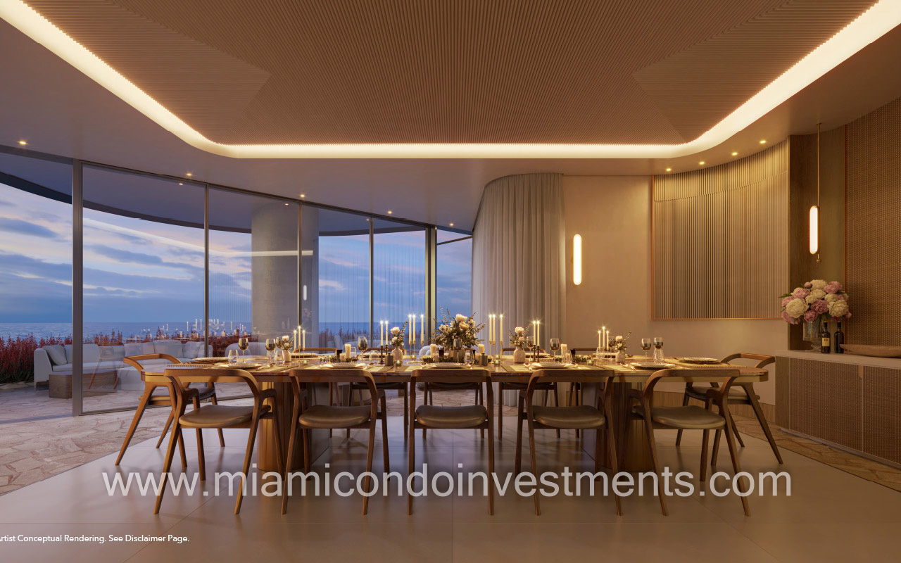 The Mandarin Oriental Residences private dining