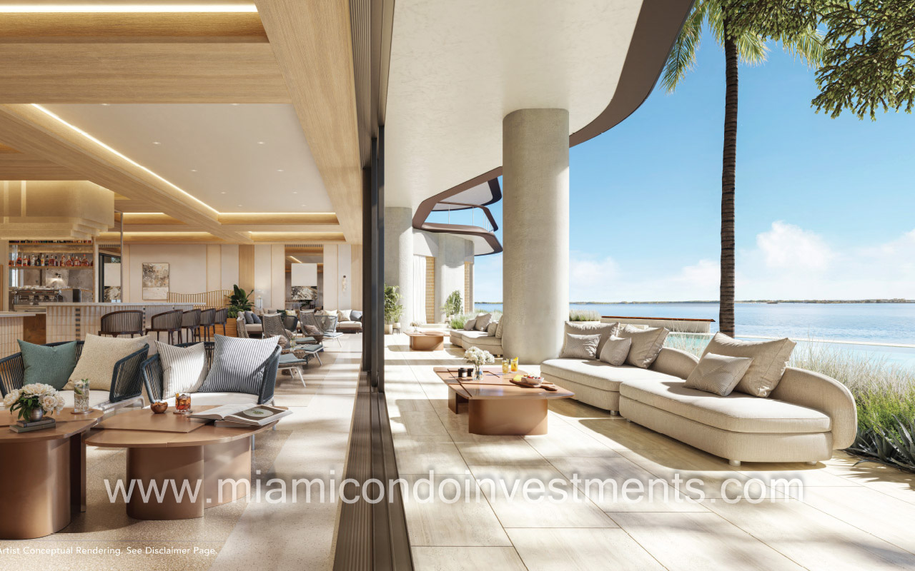 The Mandarin Oriental Residences pool cafe