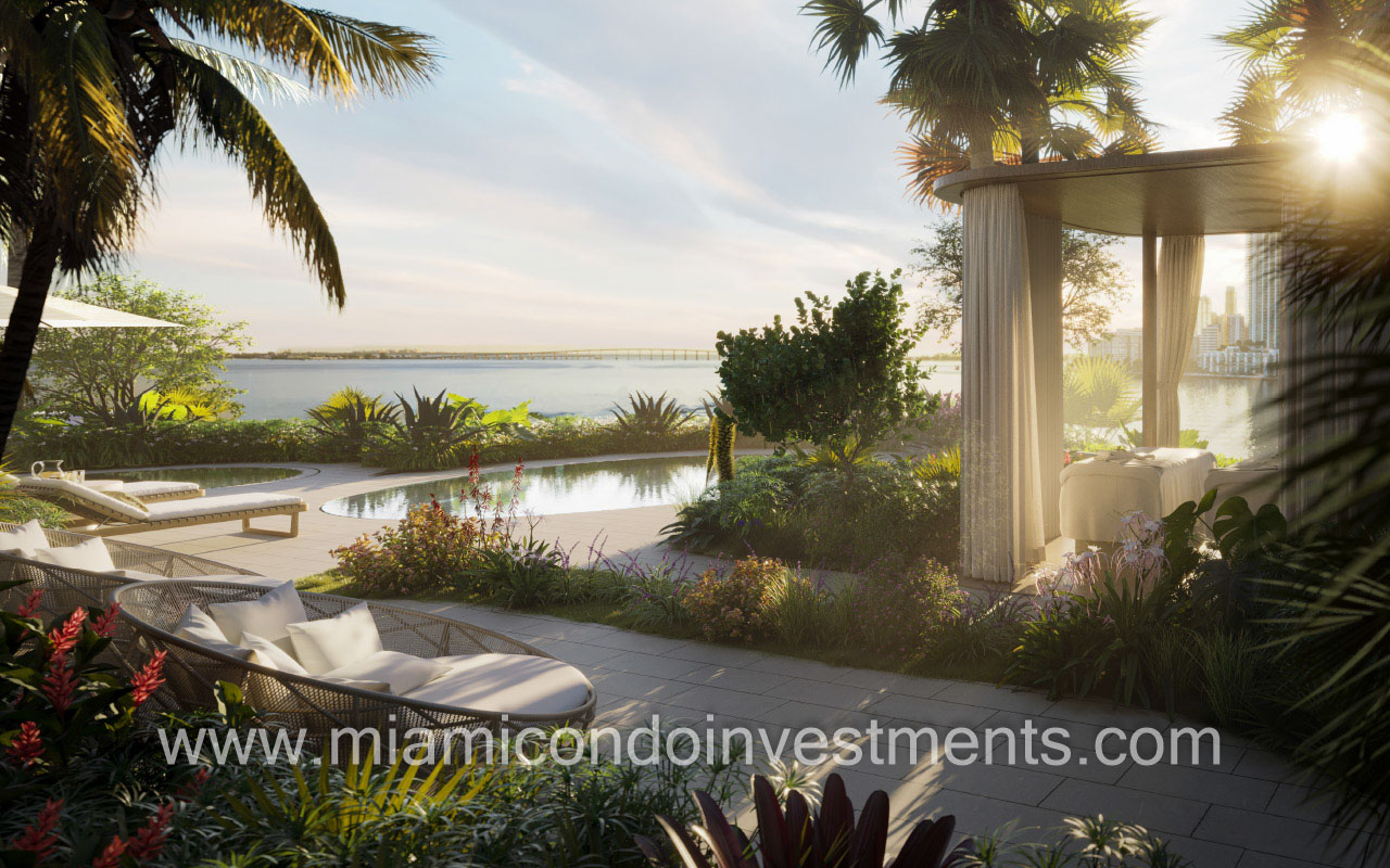 The Mandarin Oriental Residences wellness cabana