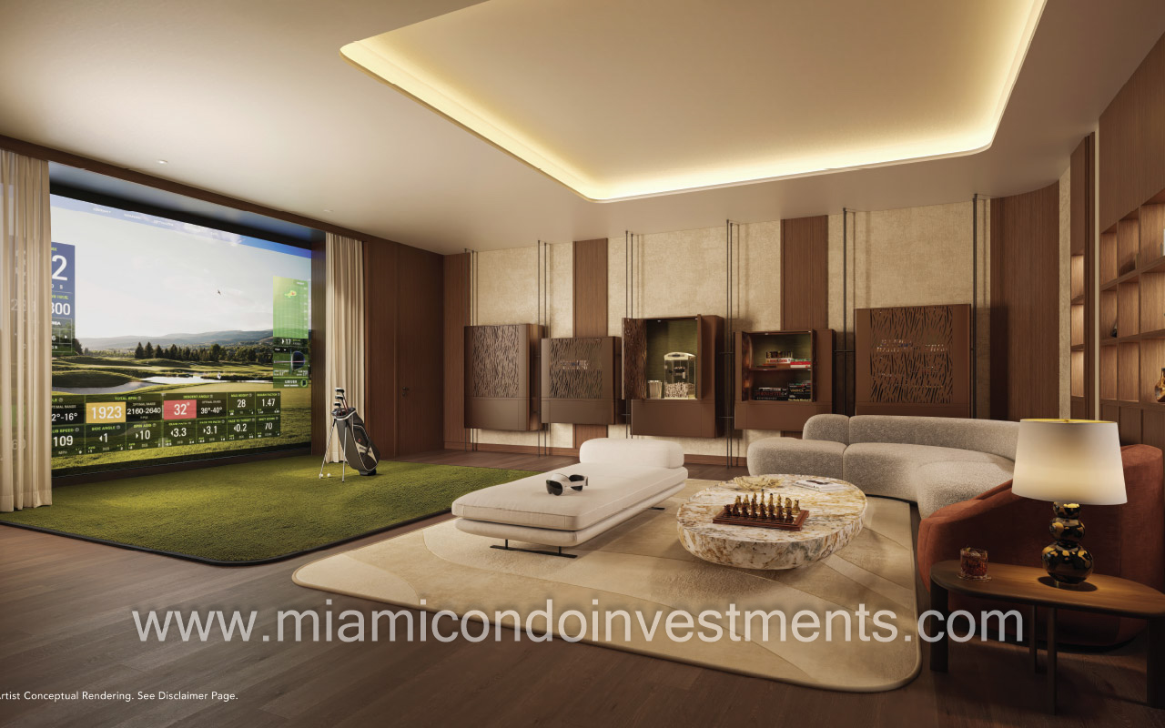 The Mandarin Oriental Residences game room