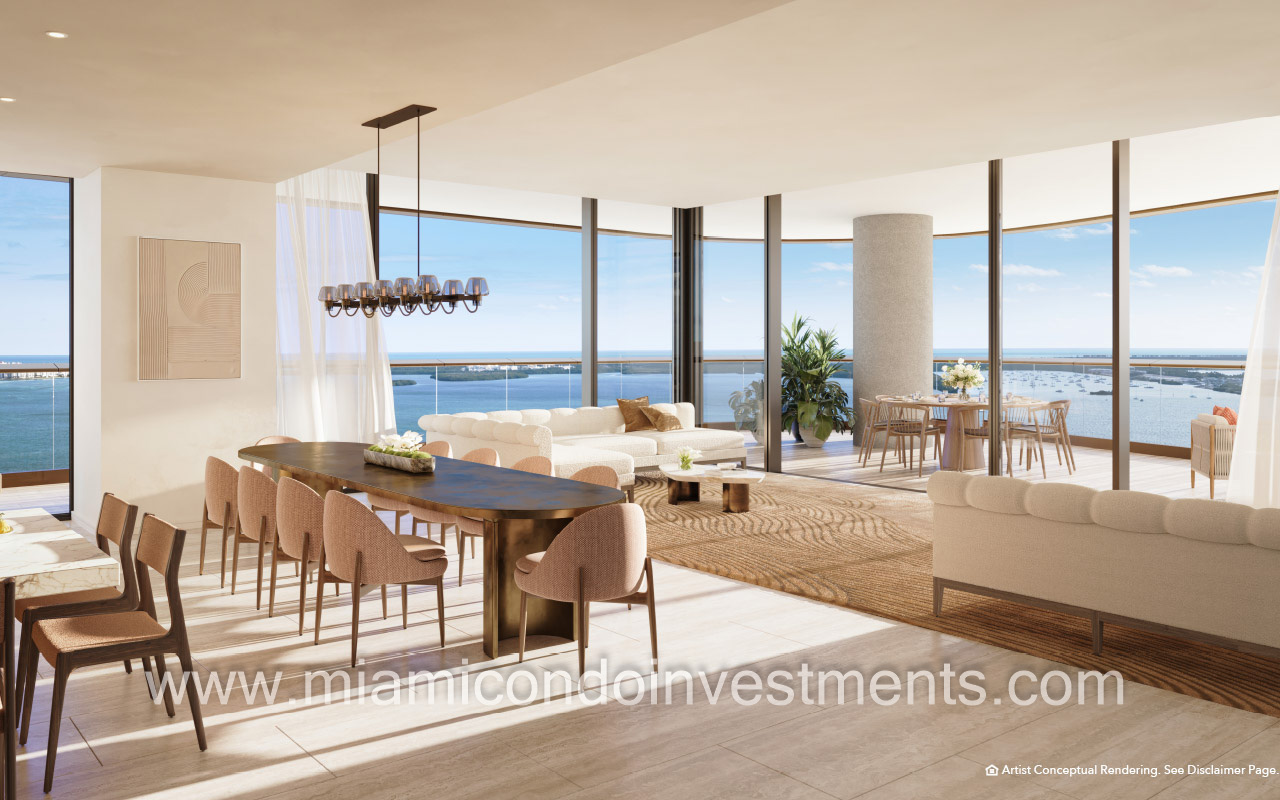 The Mandarin Oriental Residences great room