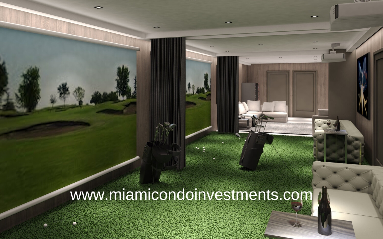 Oasis Hallandale 3D Golf Amenity