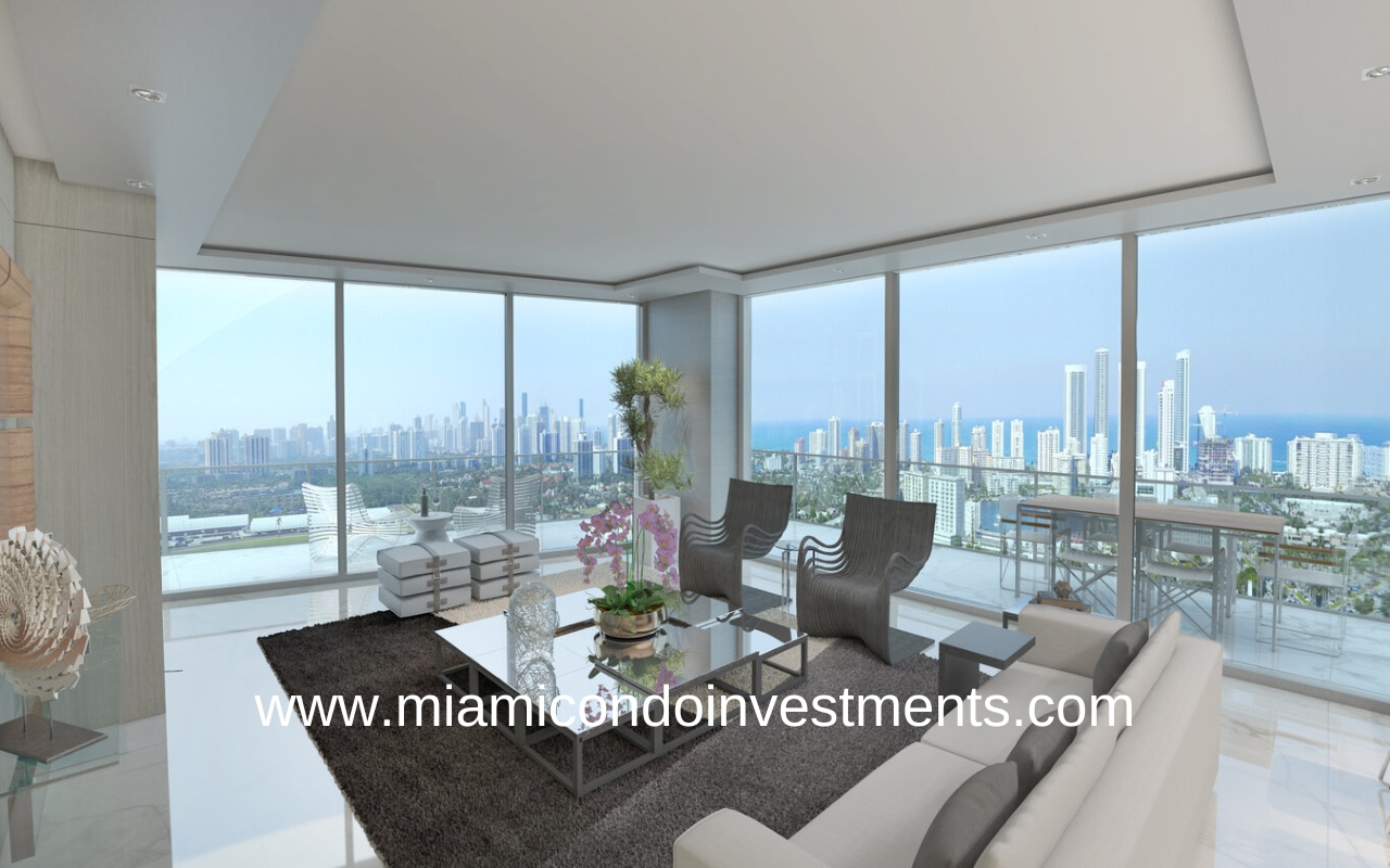 Oasis Hallandale Living Area