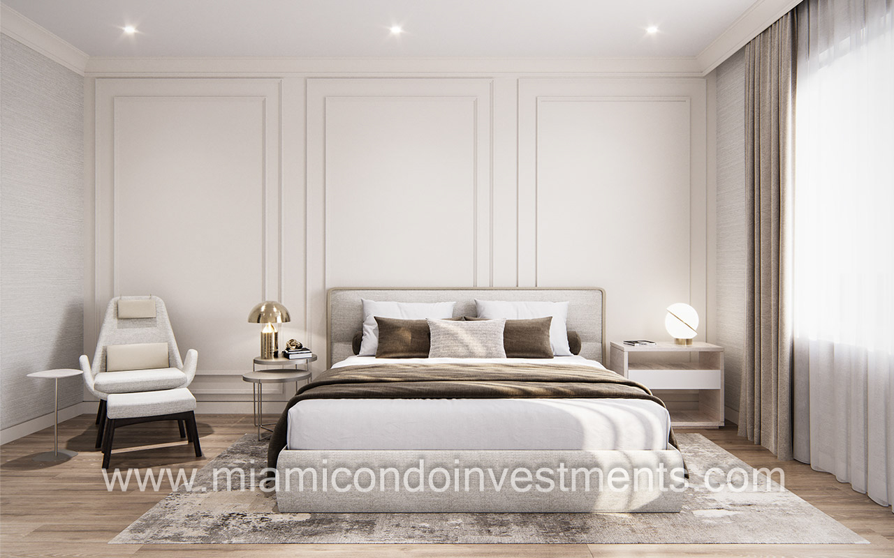 The Avenue Coral Gables primary bedroom