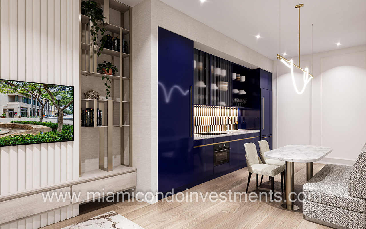 The Avenue Coral Gables kitchen dining