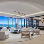 Waldorf Astoria Residences Miami Living Room with Ocean View