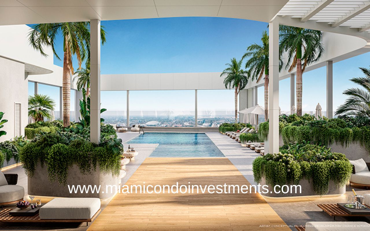 HUB Miami Pool Deck with Ocean View