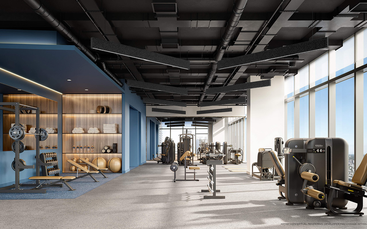 HUB resident fitness center