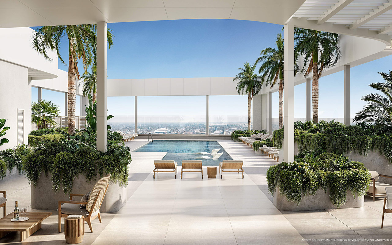 HUB rooftop pool