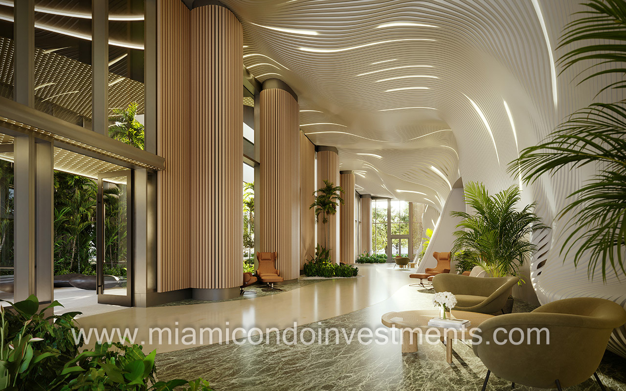 Mercedes-Benz Places Miami reception lobby