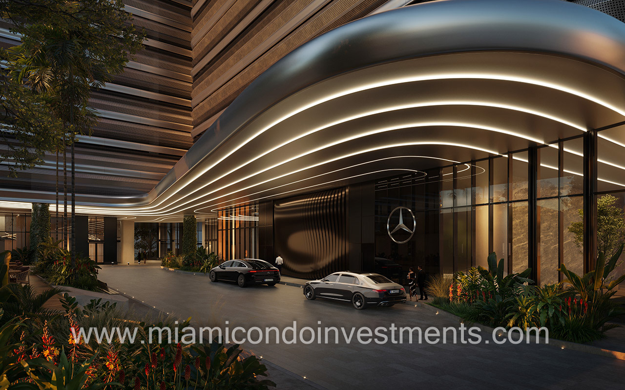 Mercedes-Benz Places Miami porte-cochere