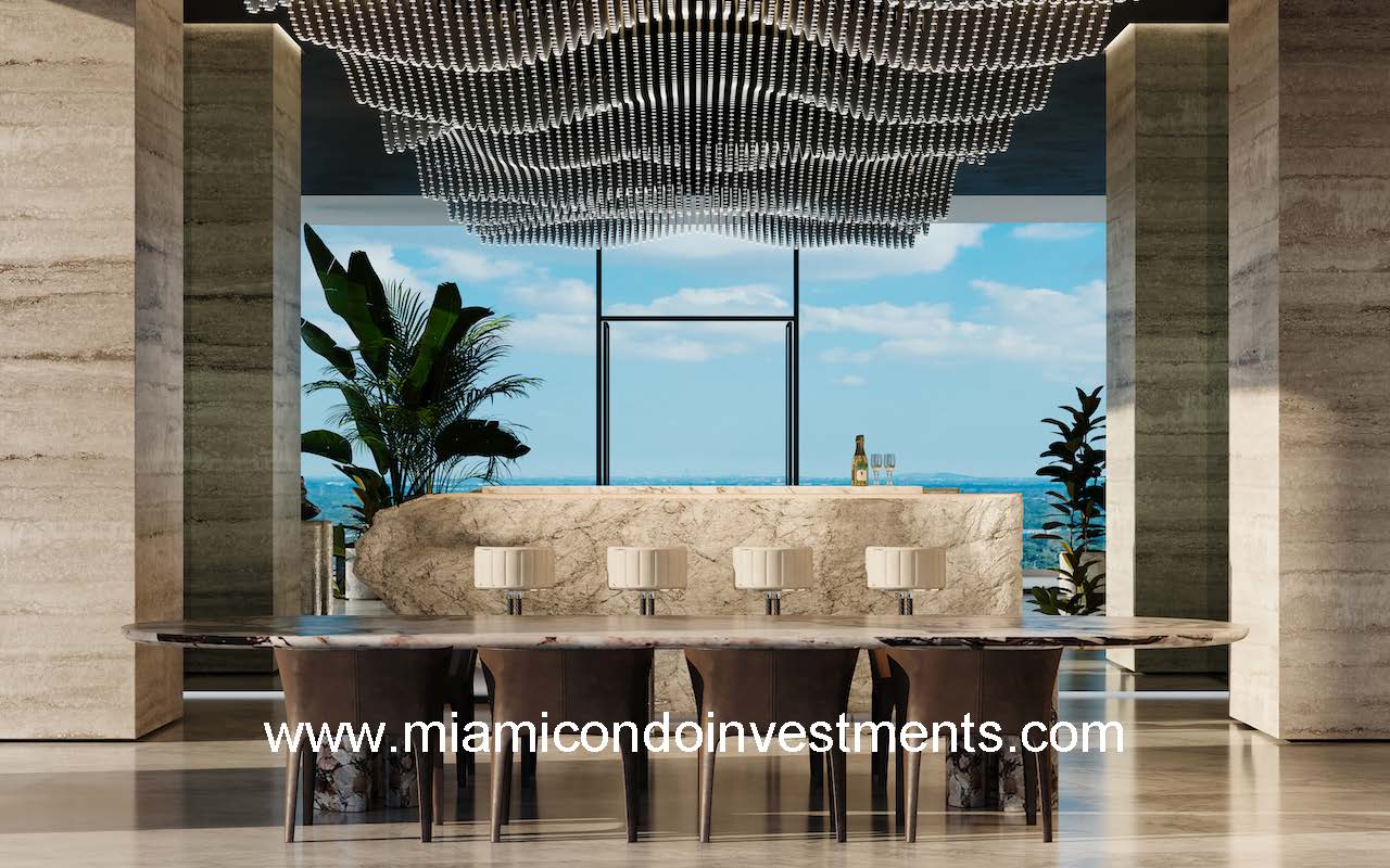 Pagani Residences bar with views