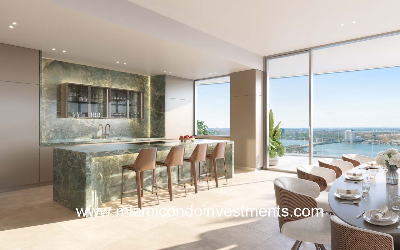 Pagani Residences kitchen option green