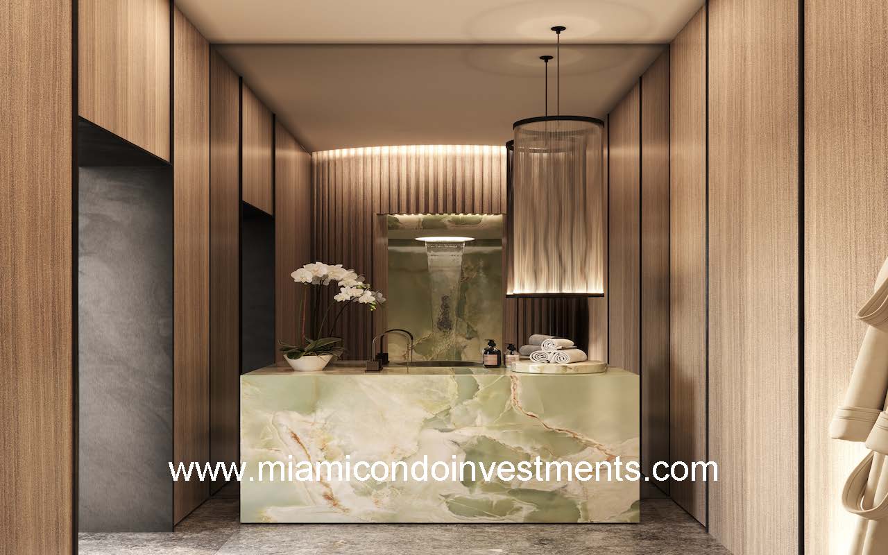 Pagani Residences spa front desk