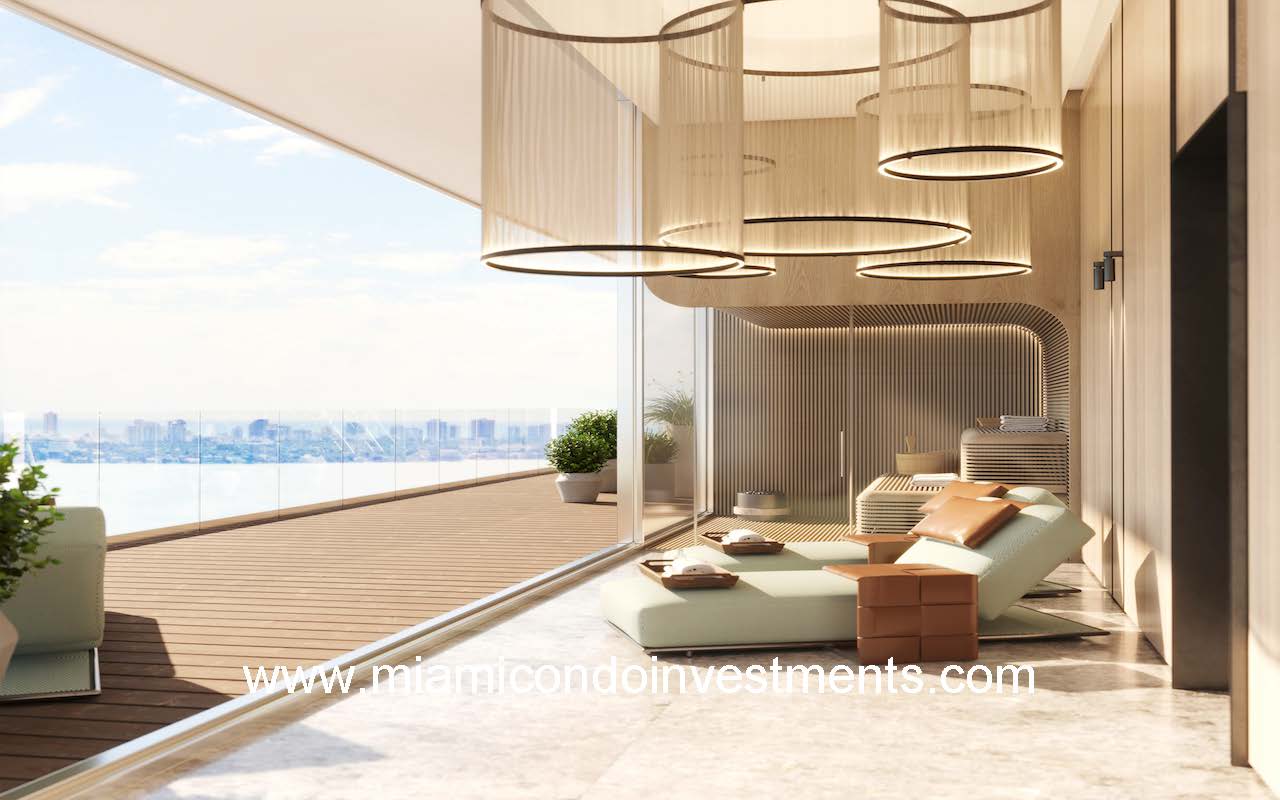 Pagani Residences spa terrace