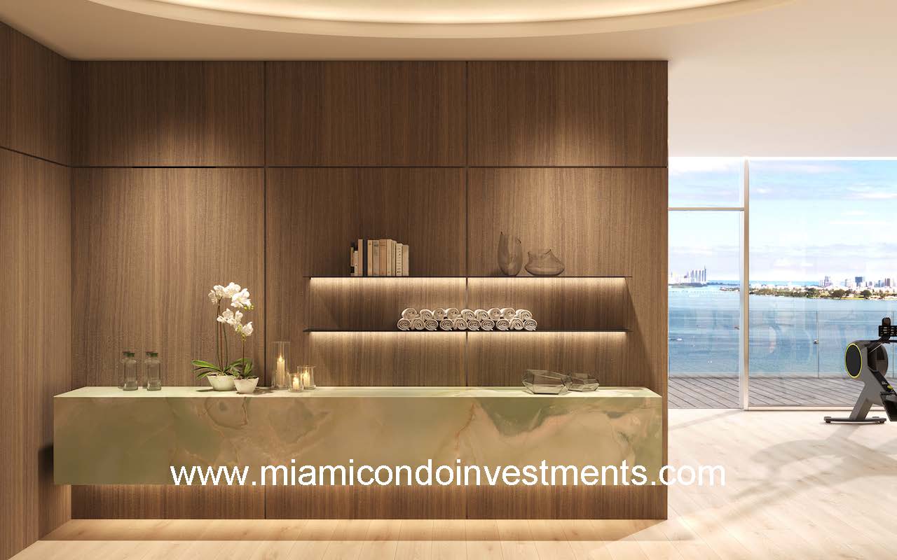 Pagani Residences fitness center towels