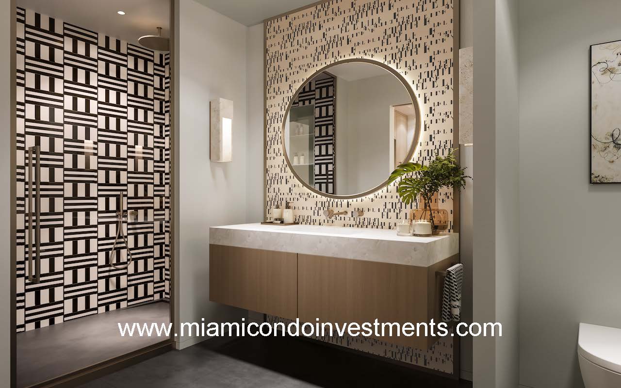 ELLE Residences Miami Primary Bath