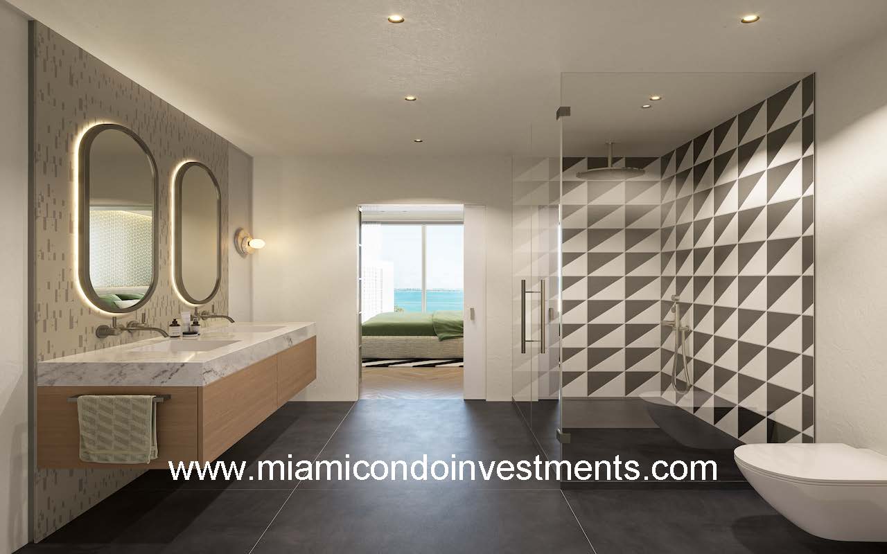 ELLE Residences Miami Primary Bath 3