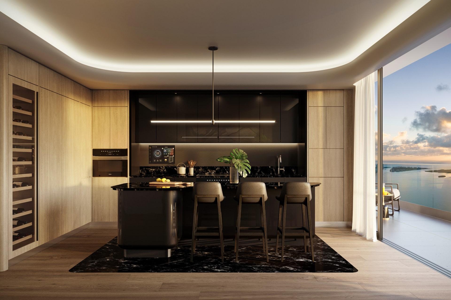 Mercedes Benz Places Penthouse Kitchen