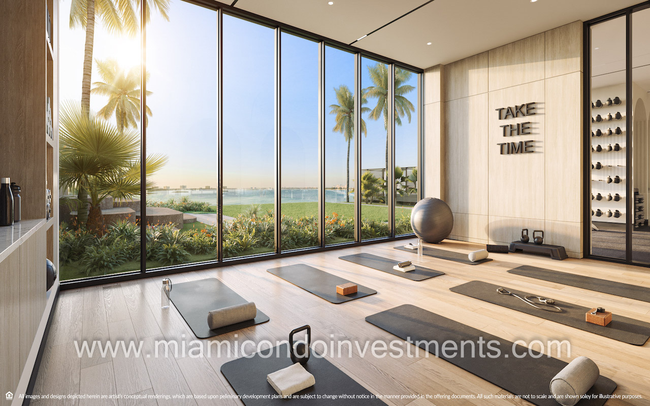 Continuum Club & Residences yoga room