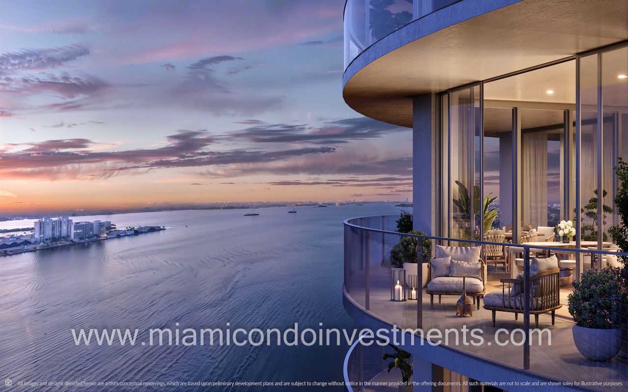 Continuum Club & Residences terrace at dusk