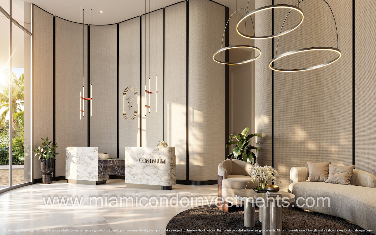Continuum Club & Residences lobby