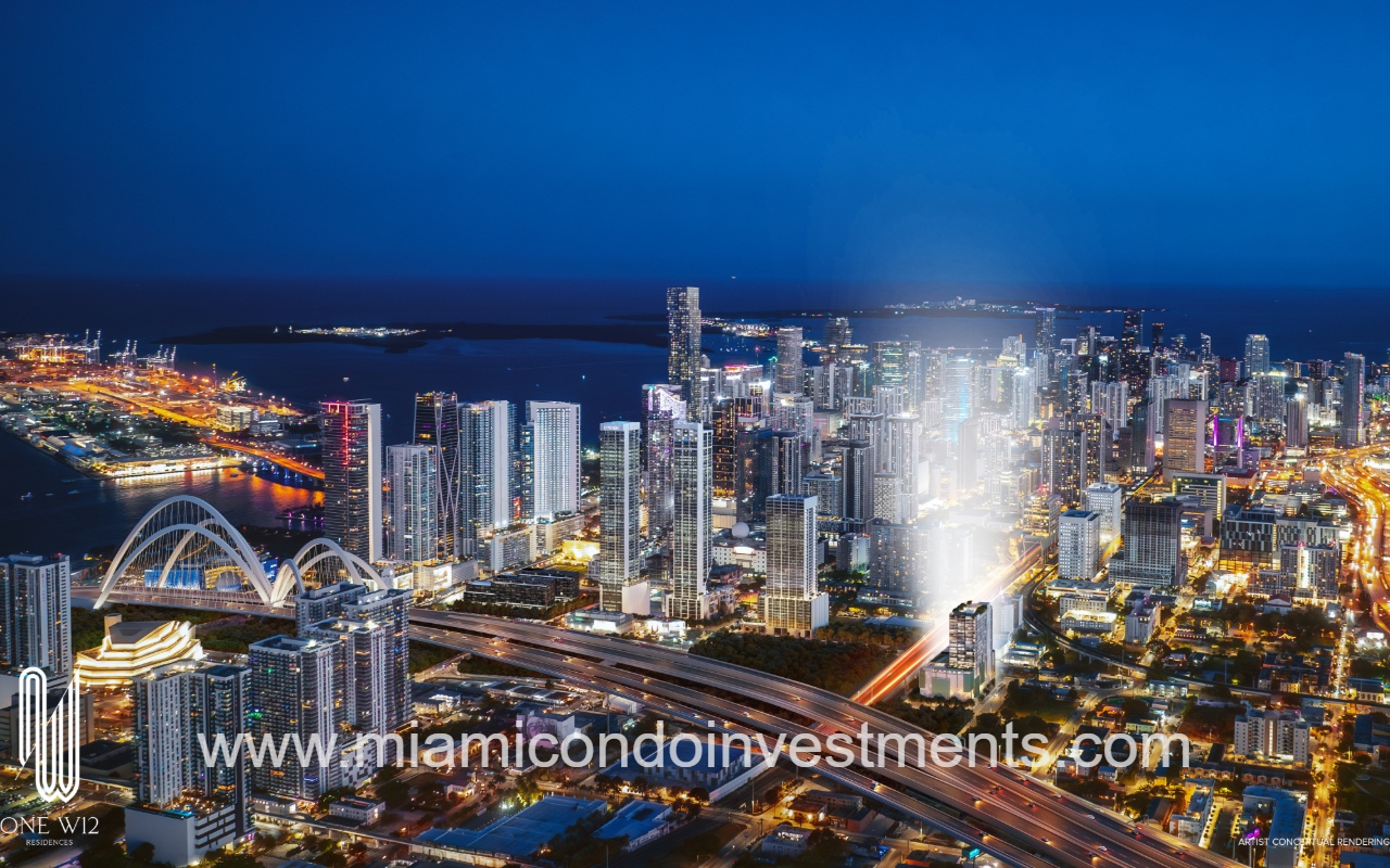 ONE W12 Residences Miami condo neighborhood