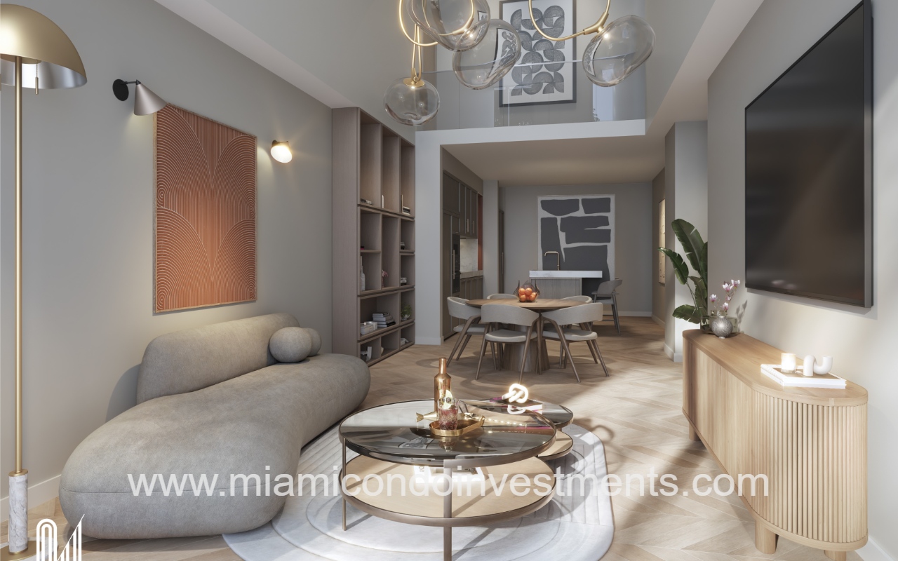 ONE W12 Residences Miami townhome living
