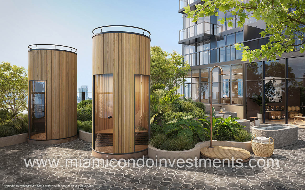 The Rider Residences condominiums recovery sauna