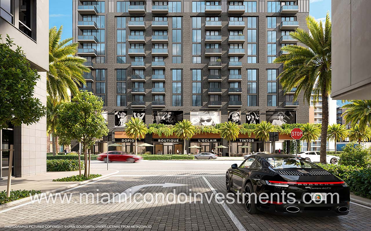 The Rider Residences condominiums facing front of building from street