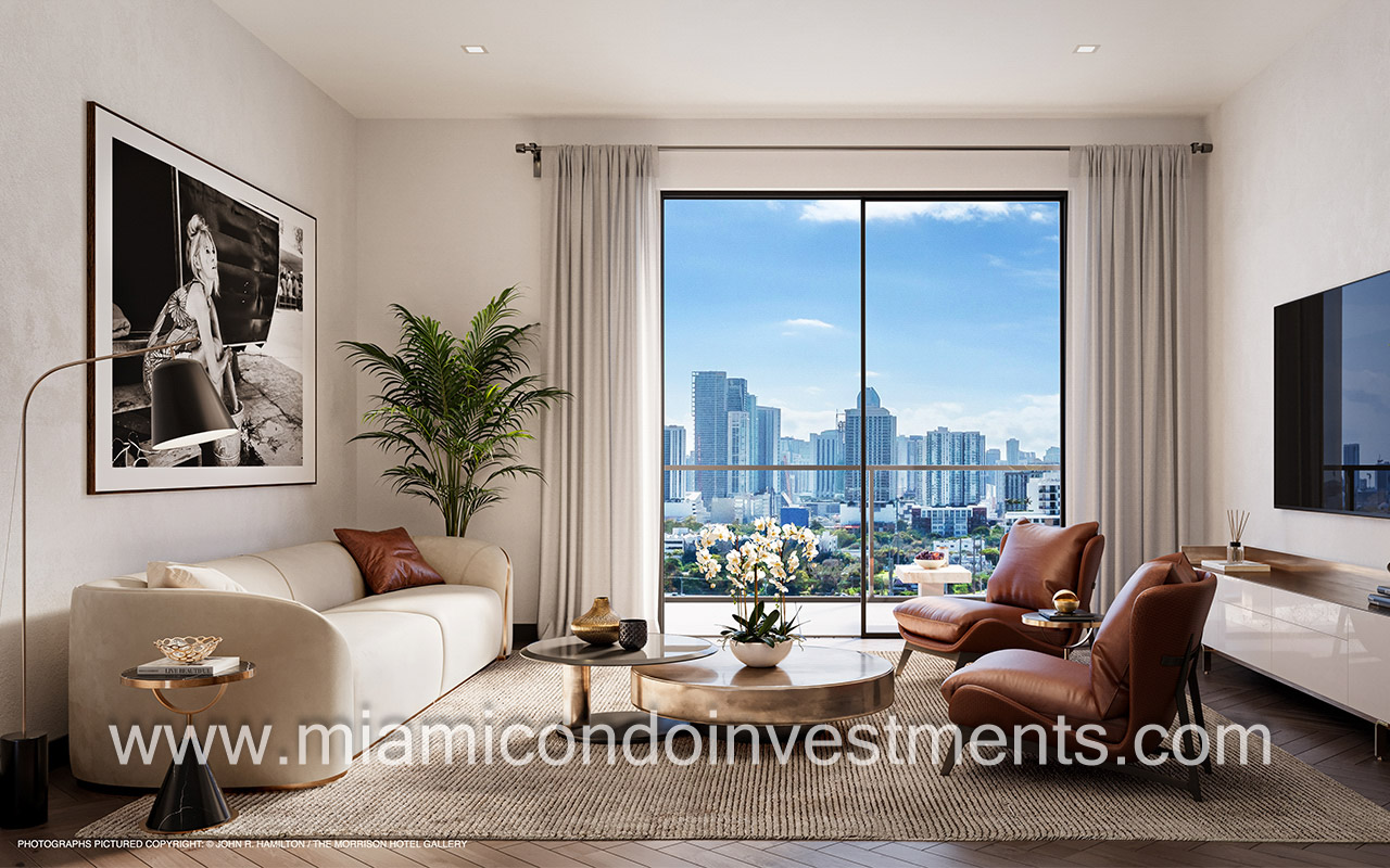 The Rider Residences condominiums living room