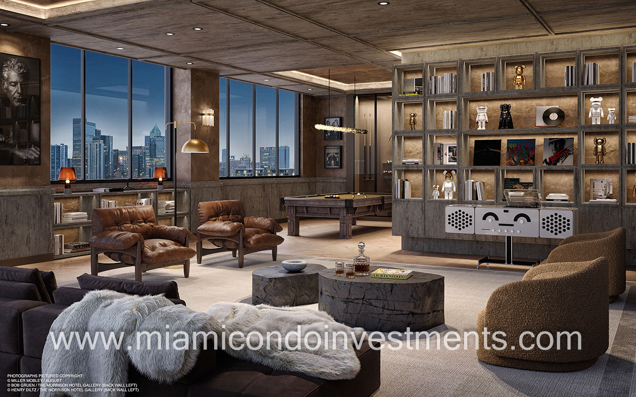 The Rider Residences condominiums clubroom