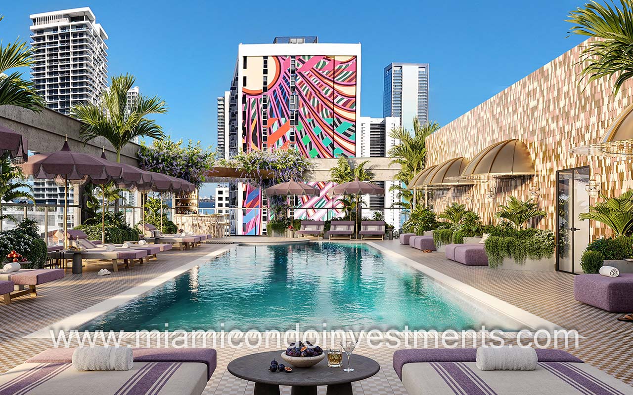 The Rider Residences condominiums luxurious pool