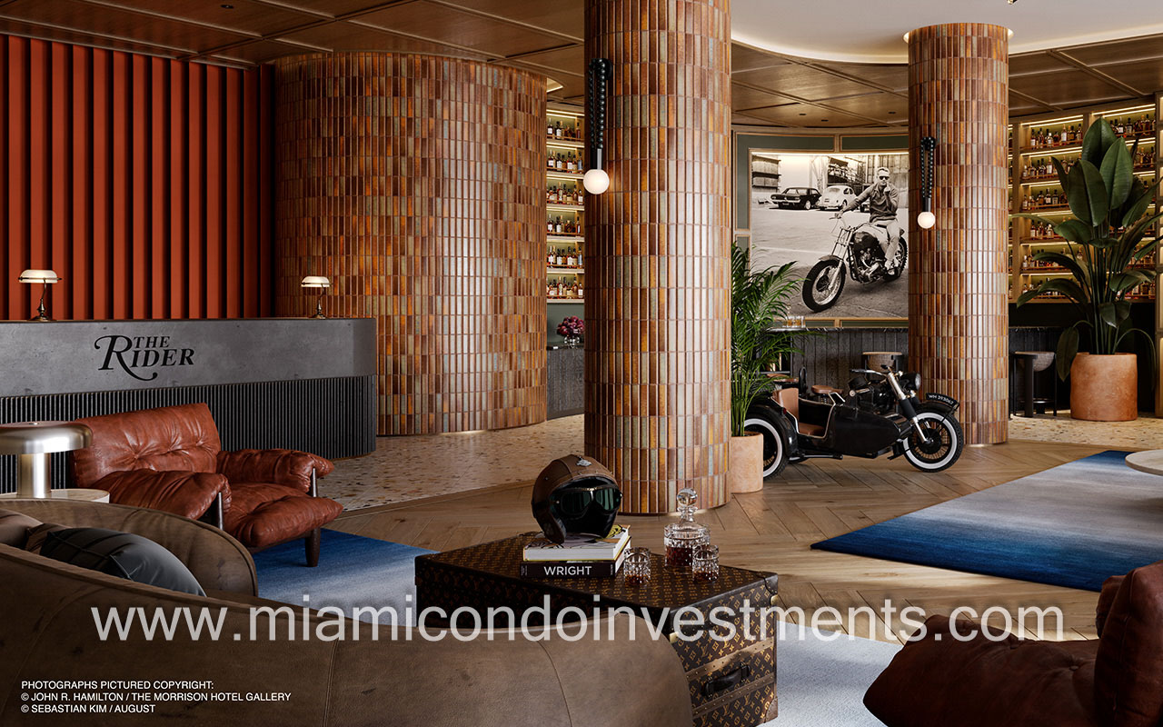 The Rider Residences condominiums reception area
