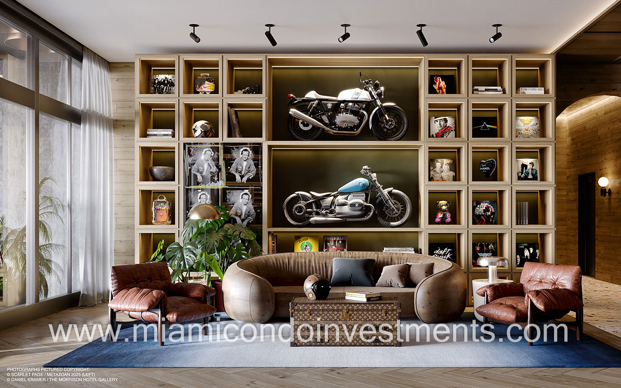 The Rider Residences condominiums seating area