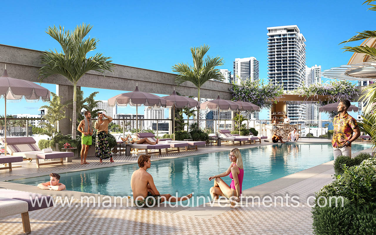 The Rider Residences condominiums pool