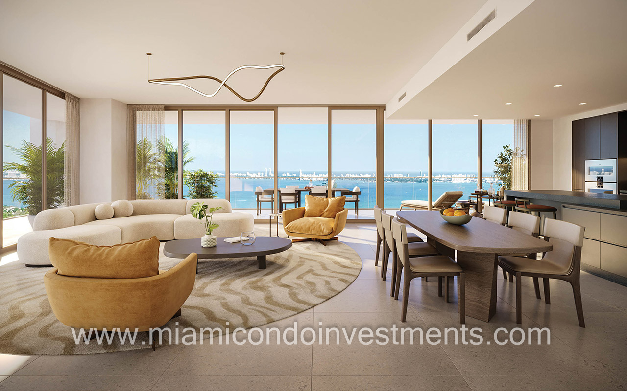 Miami Tropic living kitchen dining
