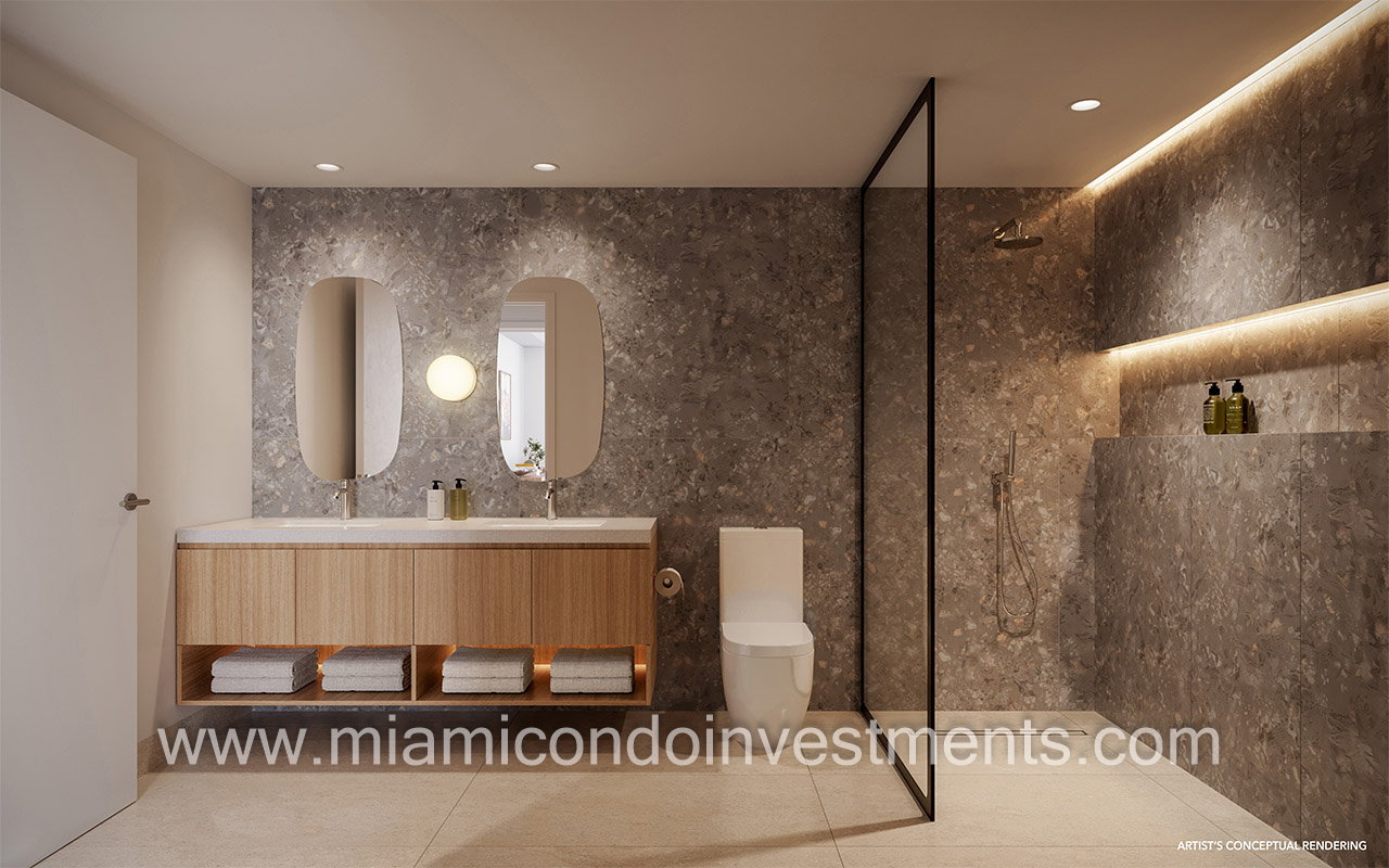 The Standard Residences Brickell bathroom